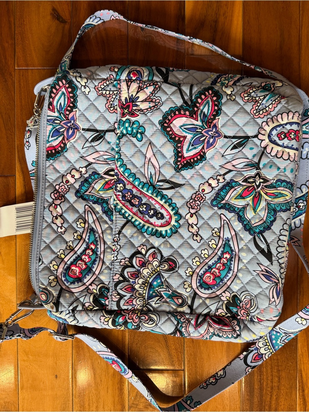 Vera Bradley Light Blue Quilted Paisley Crossbody